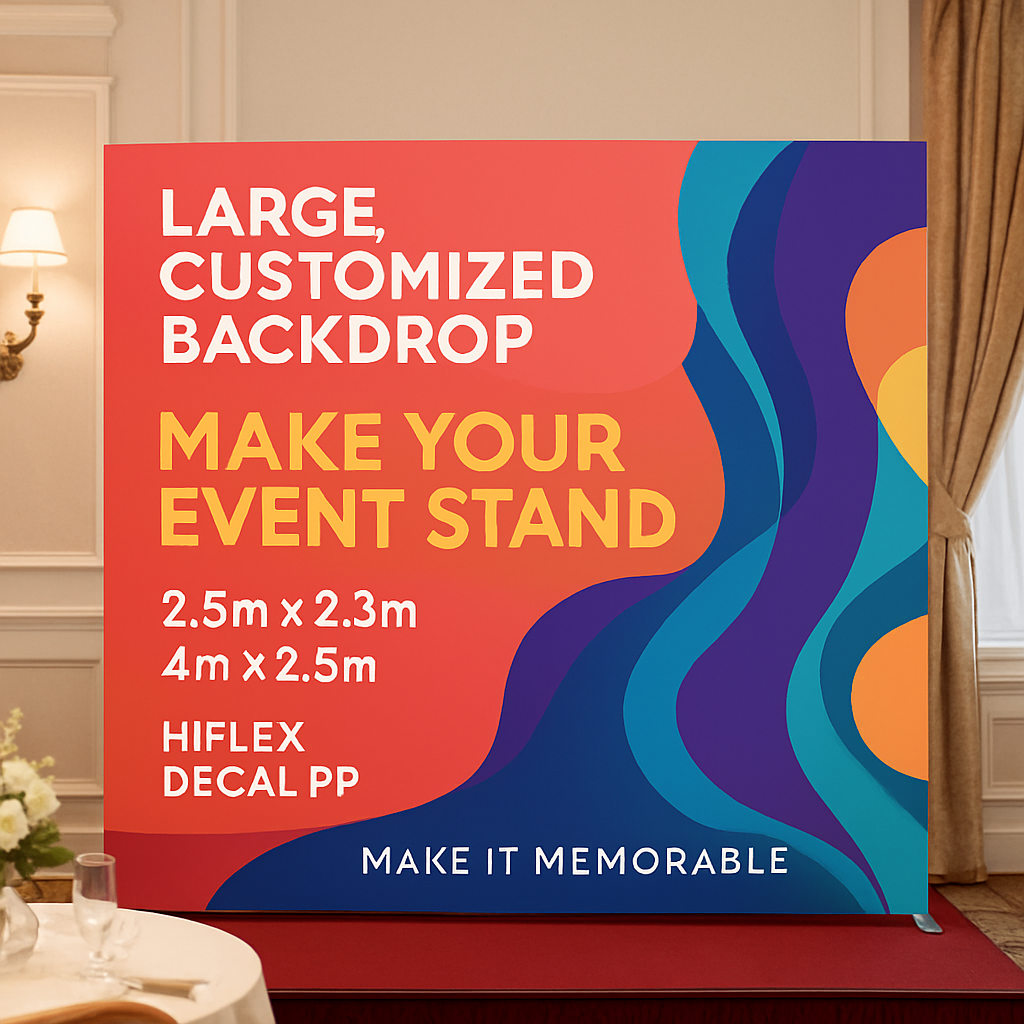 Backdrop Sự Kiện Kích Thước Lớn Chuẩn