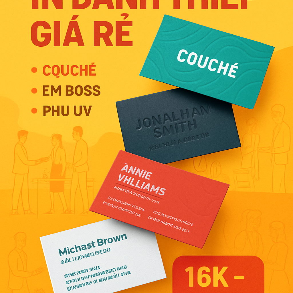 In Name Card Thường Giá Rẻ, In Nhanh, Chất Lượng