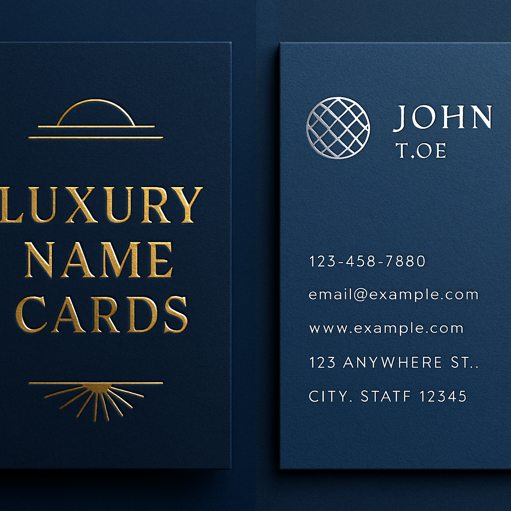 Name Card Ép Kim Cao Cấp Sang Trọng