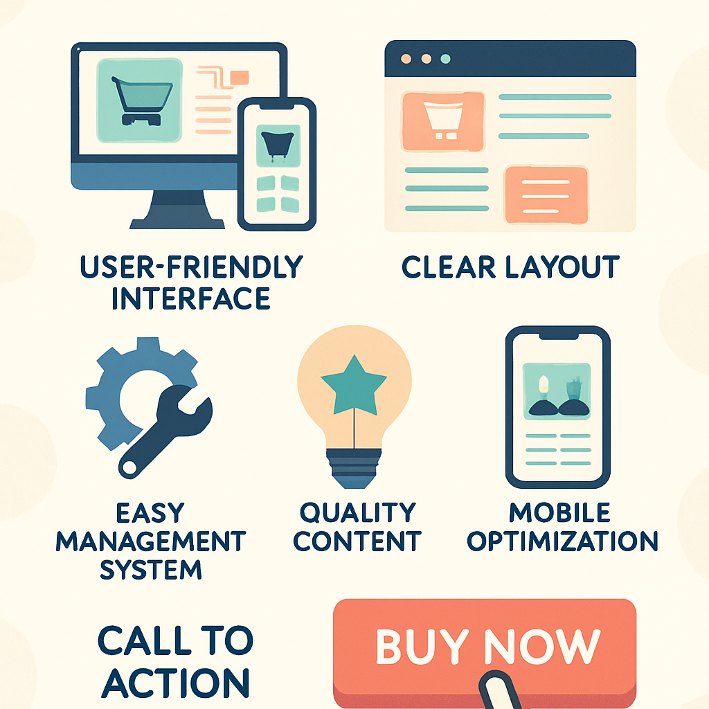 Các yếu tố thiết kế quan trọng khi mở shop online