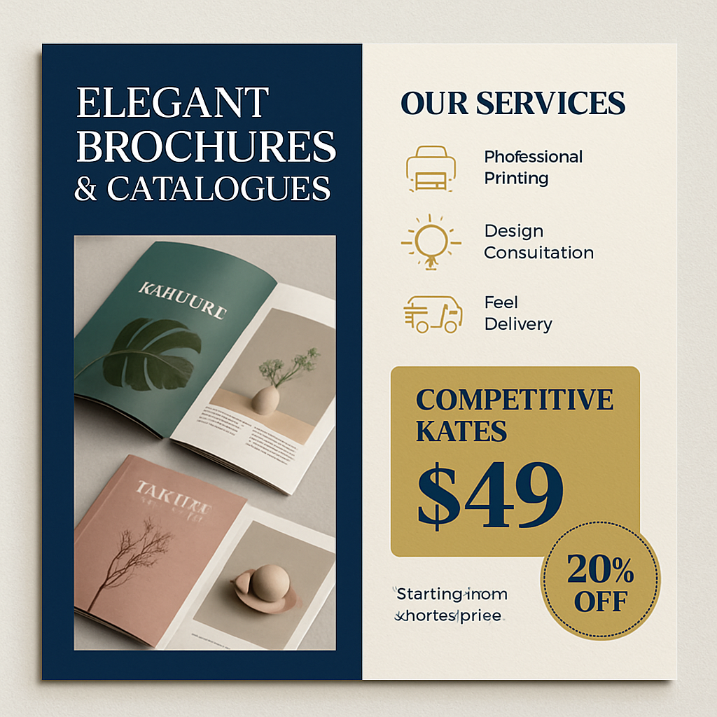 In Catalogue Brochure Cao Cấp Chất Lượng