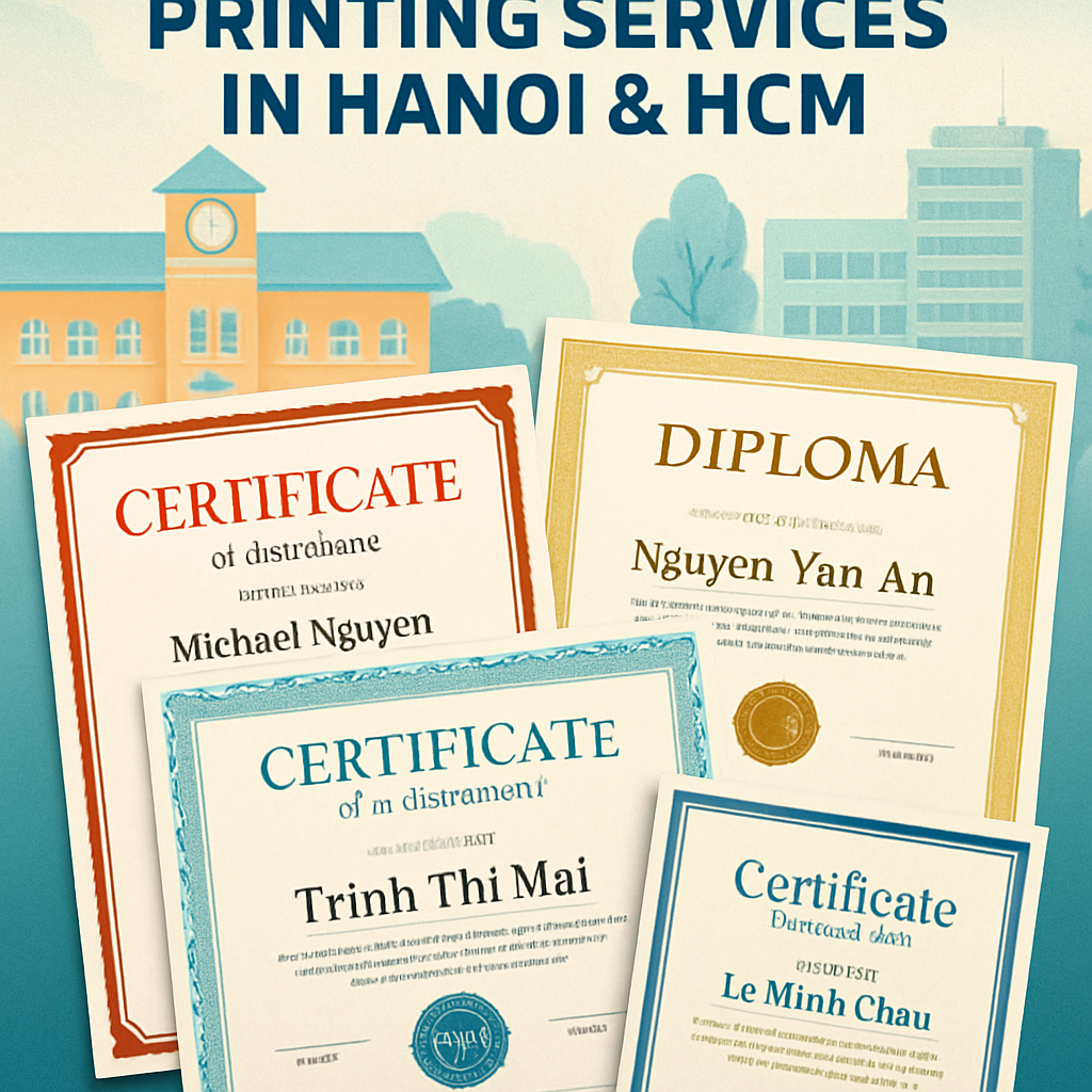 In Chứng Chỉ Chuyên Nghiệp Giá Rẻ Nhất