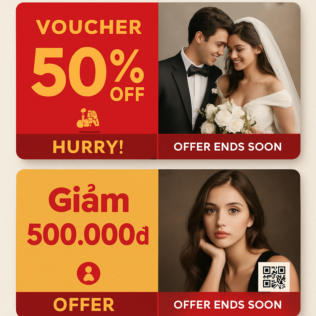 Khuyến Mãi Voucher Chụp Ảnh Đẹp, Giảm Đến 50%