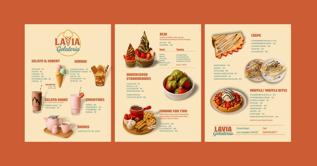 Thiết kế & in ấn menu treo tường chuyên nghiệp