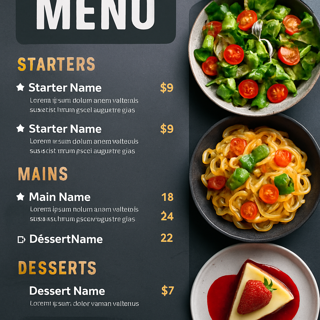 Thiết Kế Menu Thông Minh Tăng Doanh Thu