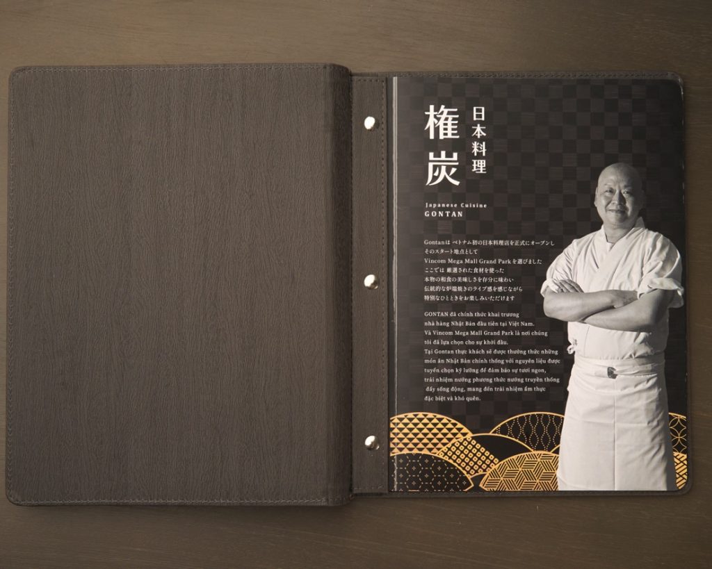 Thiết kế & in menu nhà hàng Nhật tinh tế, chuẩn phong cách