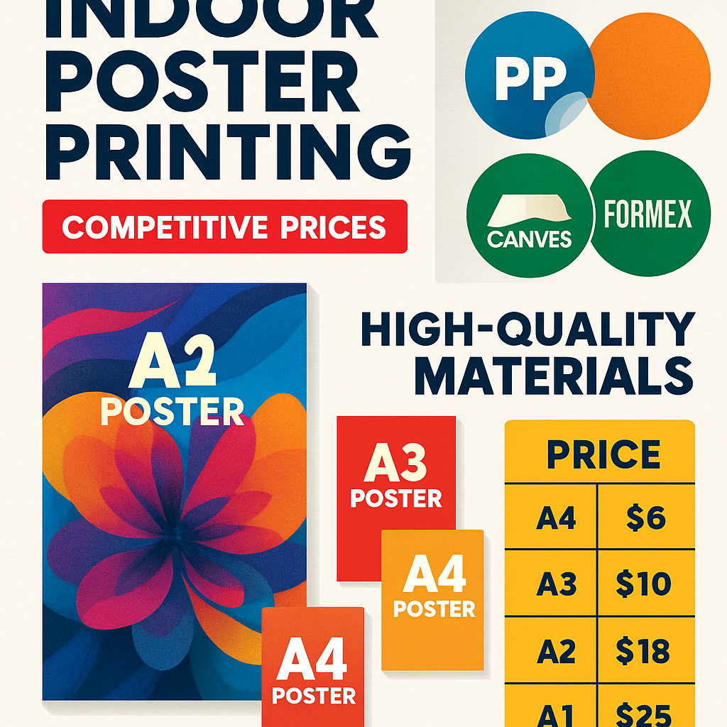 In Poster Khổ Lớn Trong Nhà: Kích Thước và Chất Liệu Hot