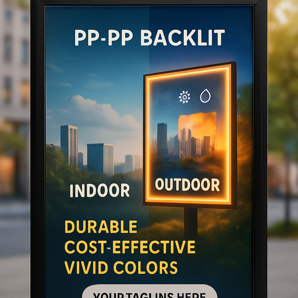 In Poster PP-PP Backlit Bền Đẹp Ngoài Trời