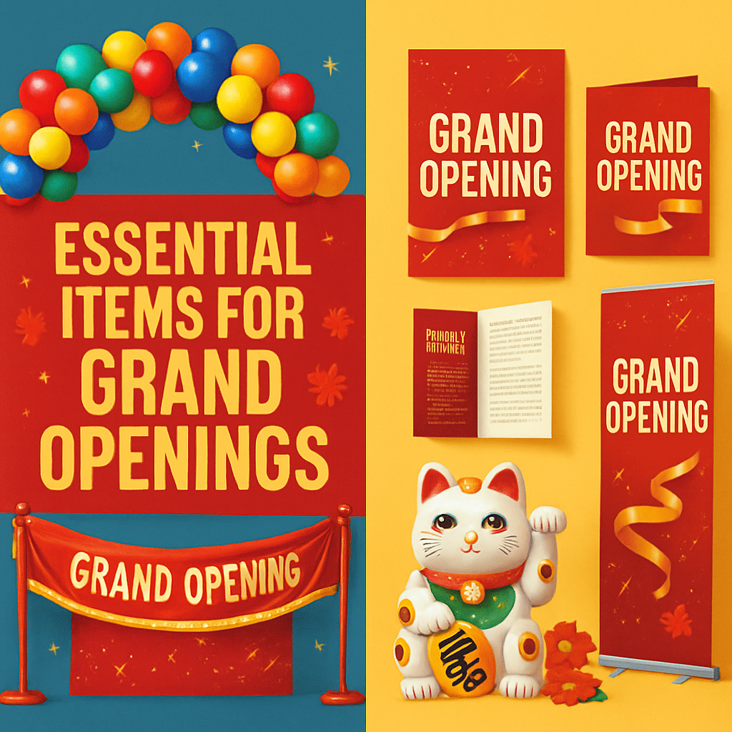 Vật Phẩm Quảng Cáo Không Thể Thiếu Khi Khai Trương