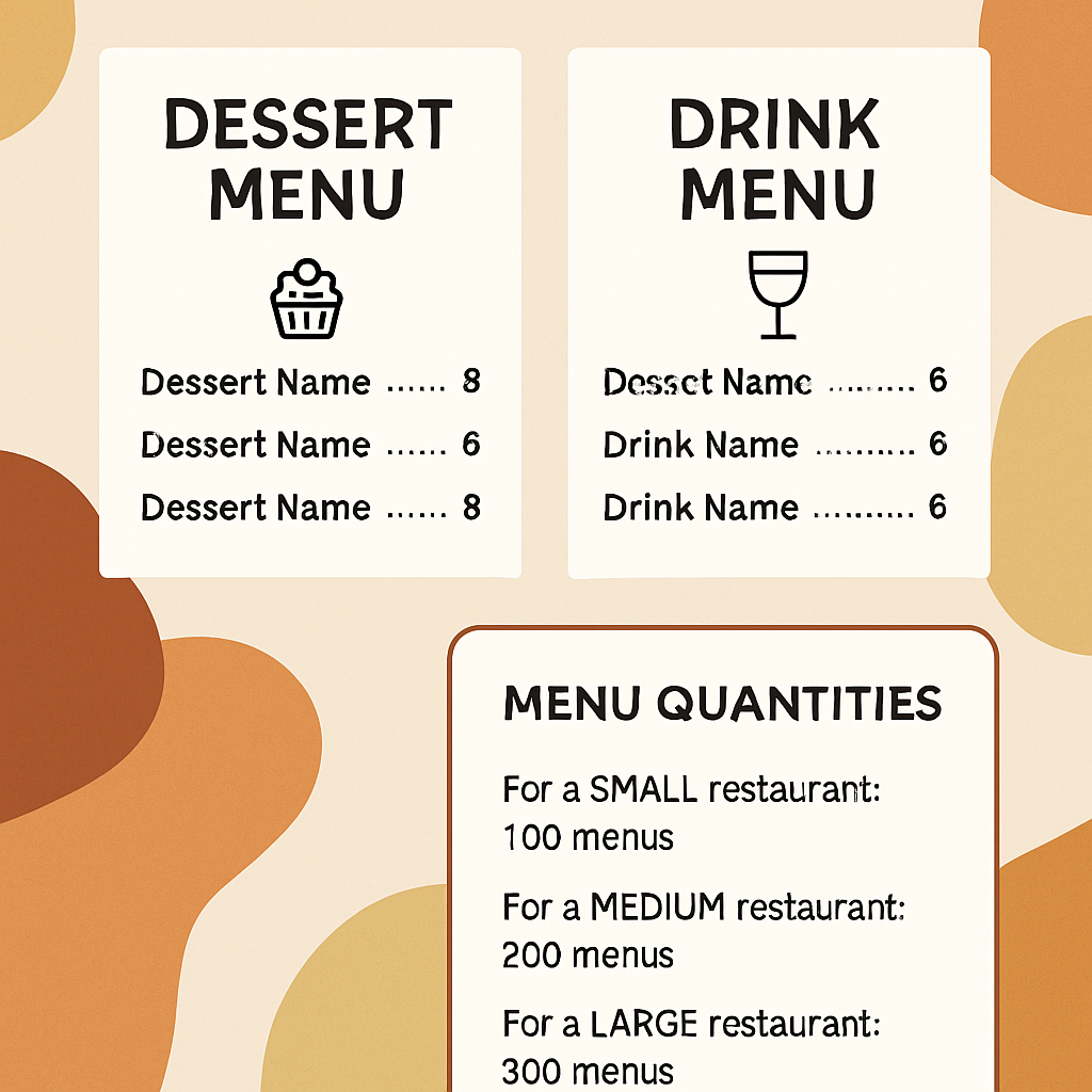 Số Lượng Menu Phù Hợp Cho Nhà Hàng
