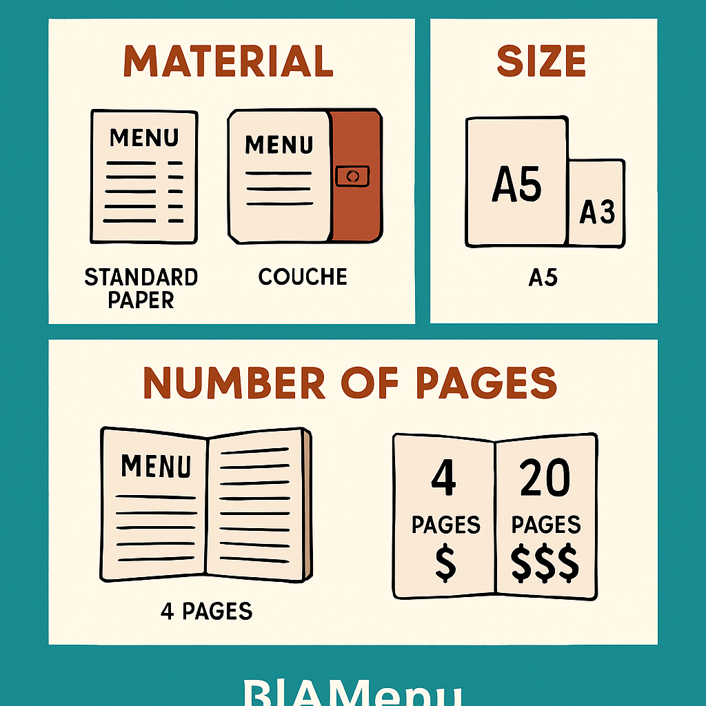 Chi phí menu phụ thuộc vào những yếu tố nào?