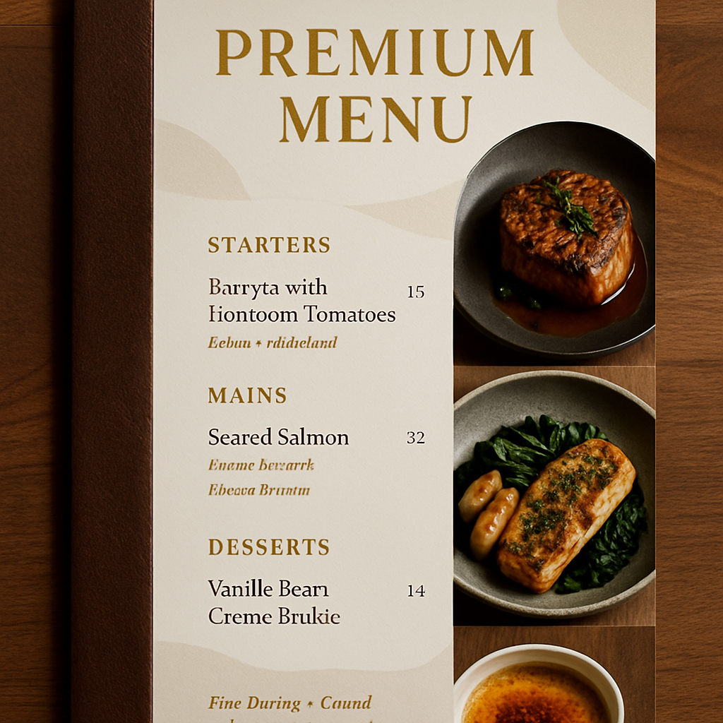 Menu cao cấp có đáng đầu tư?