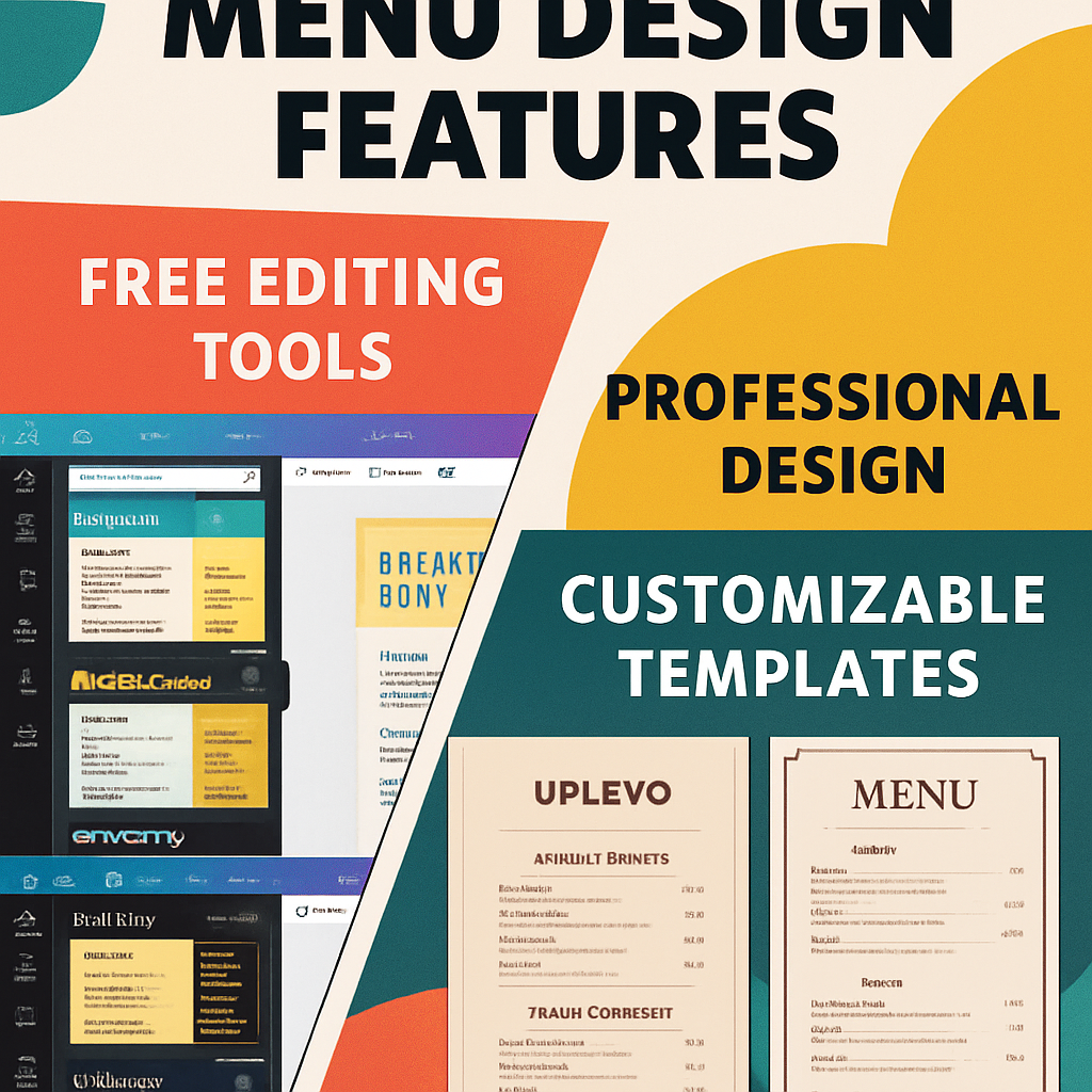 Nền Tảng Thiết Kế Menu: Tính Năng Chỉnh Sửa So Sánh