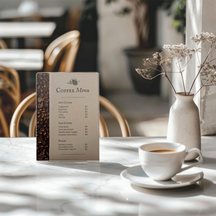 Dịch vụ Thiết kế & In ấn Menu Quán Cà Phê Chuyên Nghiệp
