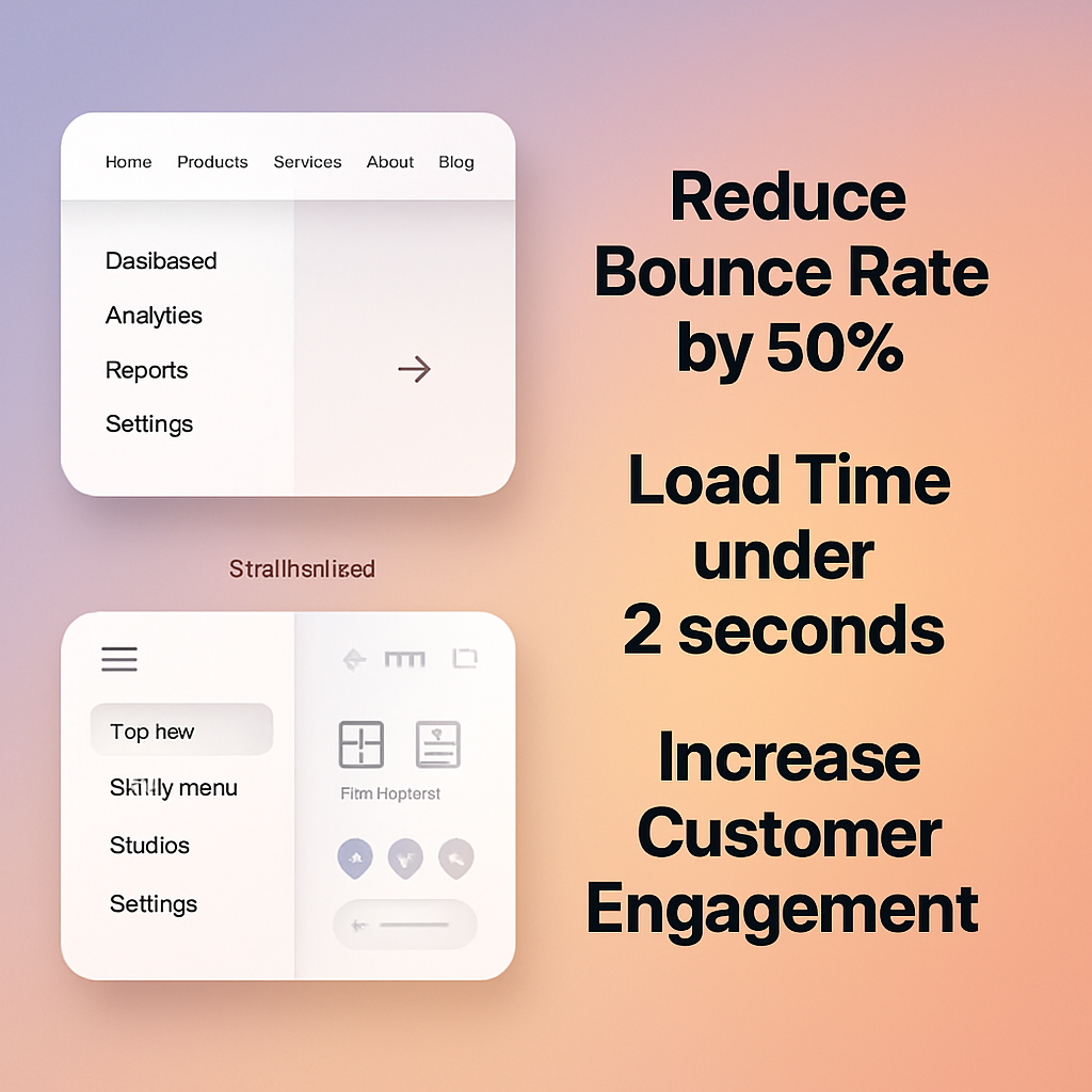 Menu nhẹ tối ưu hiệu suất website