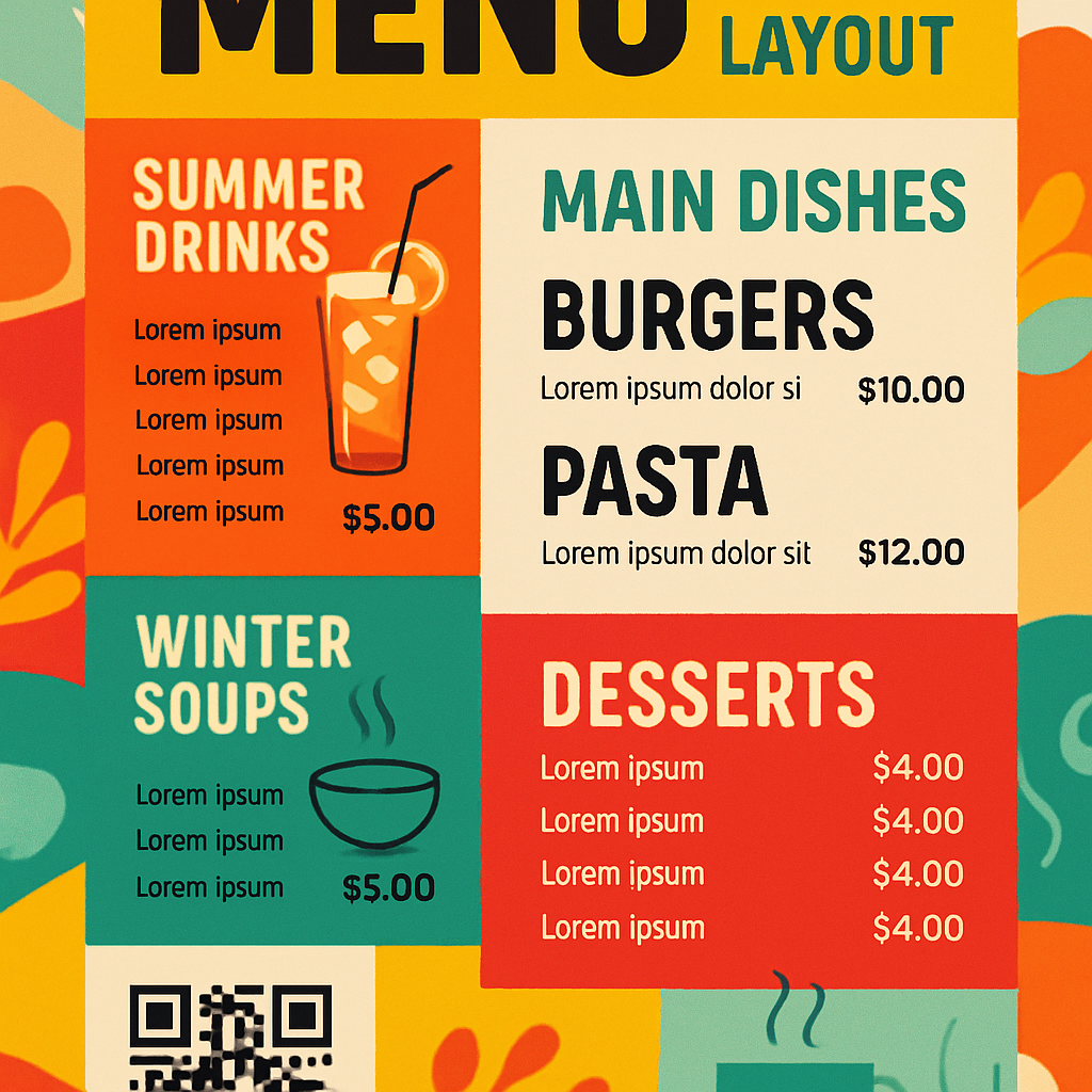 Menu Linh Hoạt Cập Nhật Món Mới Dễ Dàng